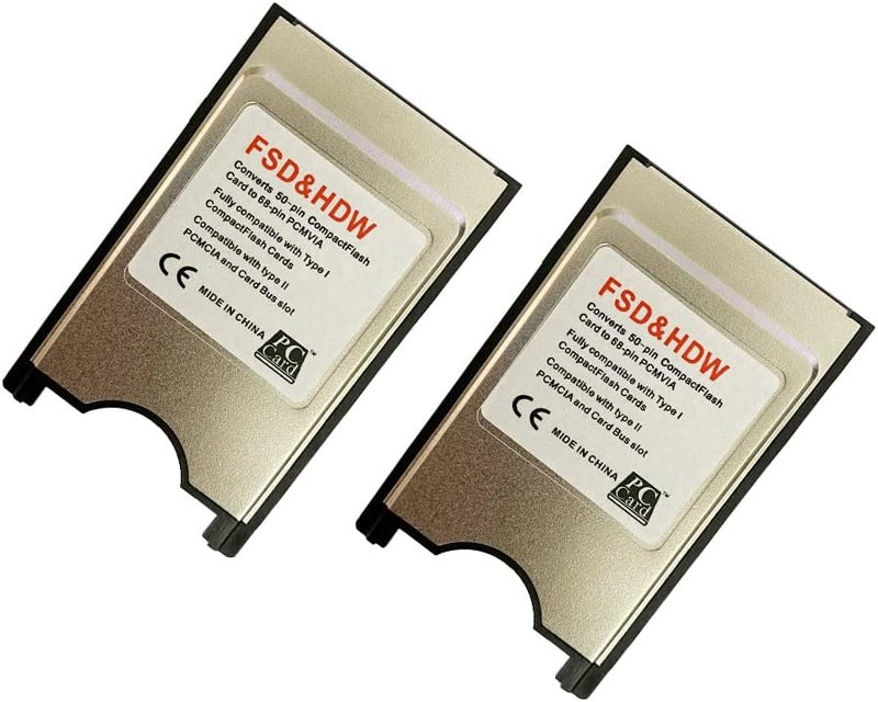 LILIWELL محول بطاقة الذاكرة CF محول PCMCIA Ata محول قارئ PC نوع I إلى PCMCIA (عبوة 2) - Image 3